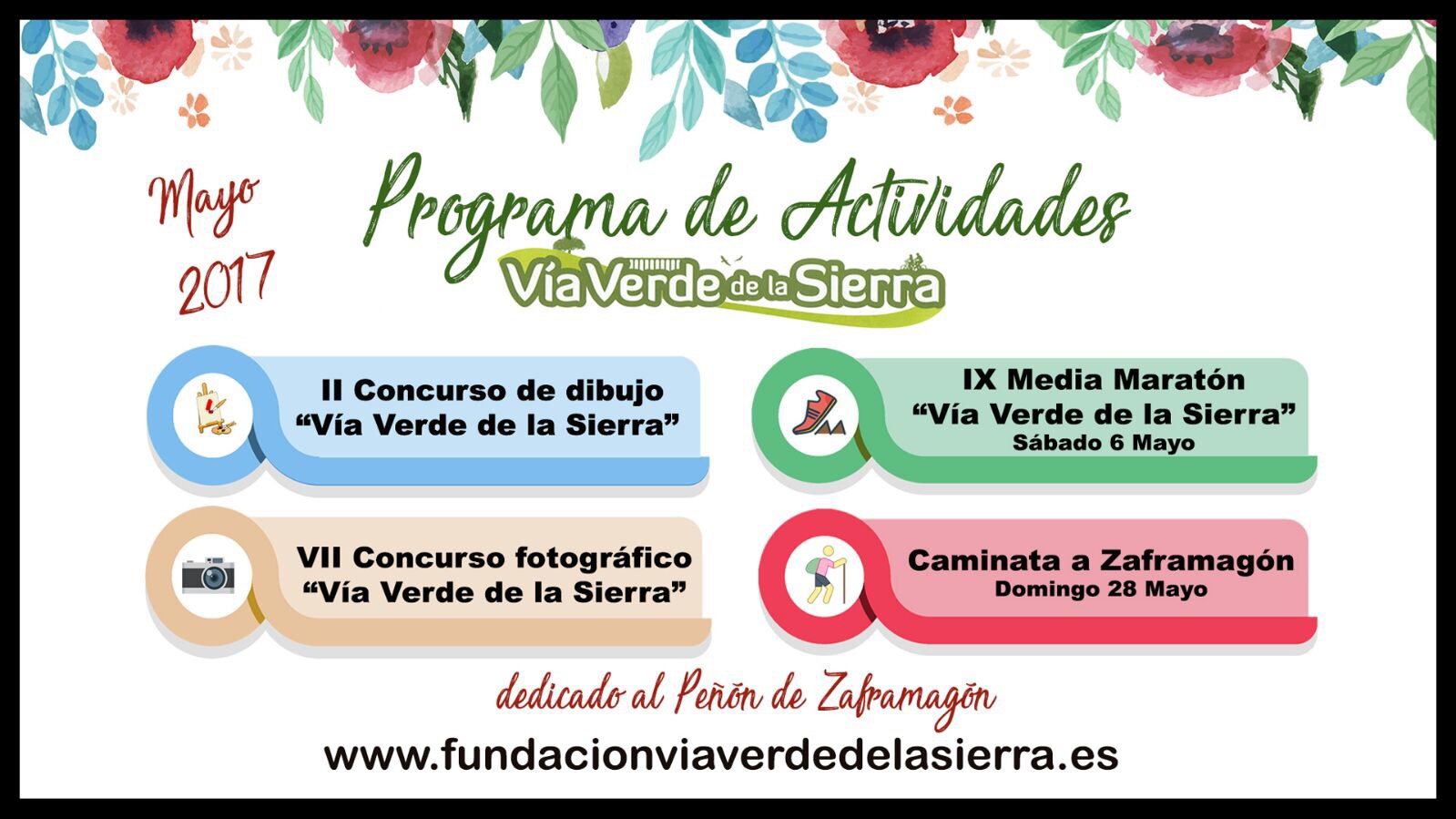 LA VÍA VERDE DE LA SIERRA PRESENTA SU PROGRAMA DE ACTIVIDADES LÚDICO DEPORTIVAS 2017 1