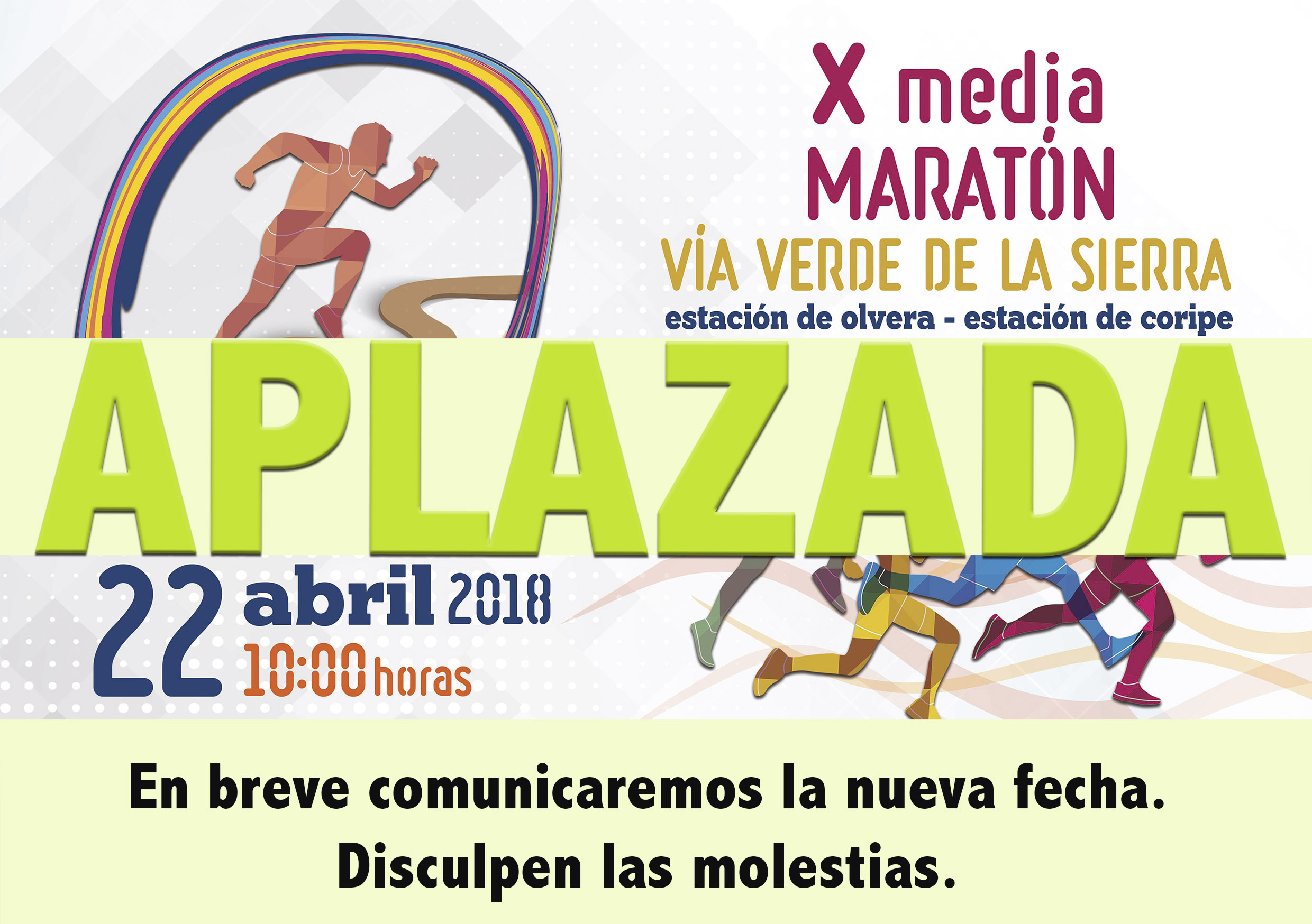 Aplazada la X Media Maratón Vía Verde de la Sierra